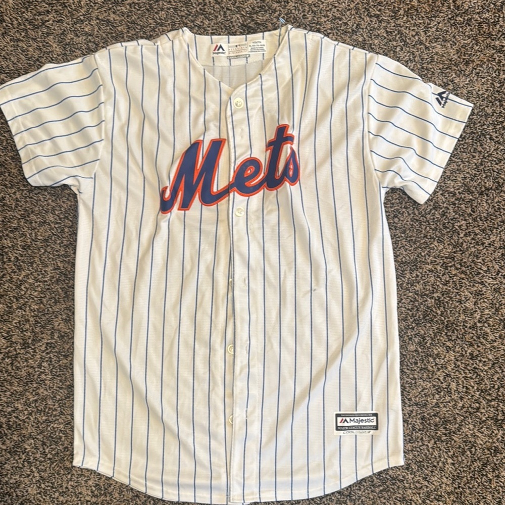 Mets Striped Baseball Jersey